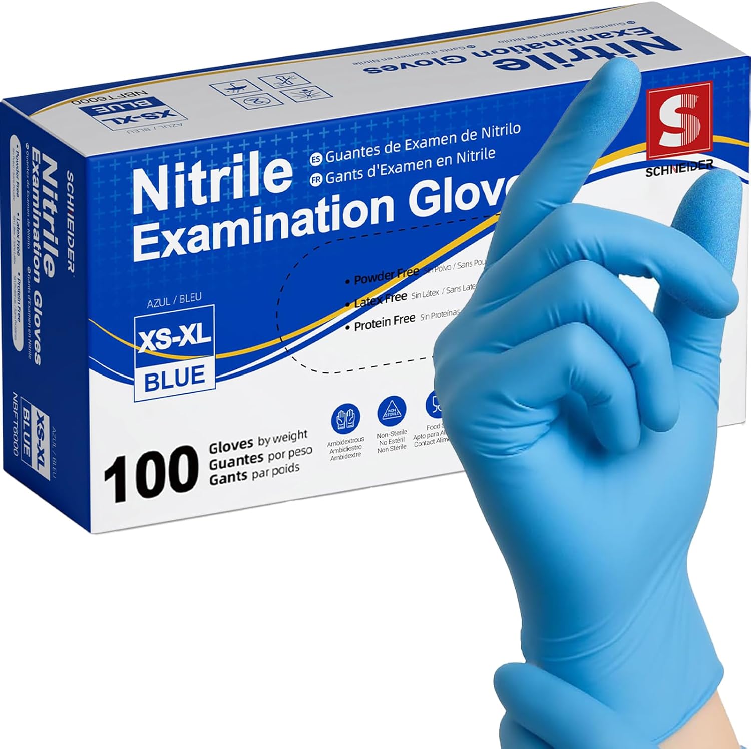 Exam Glove Nitrile - Guantes de examen de nitrilo de
