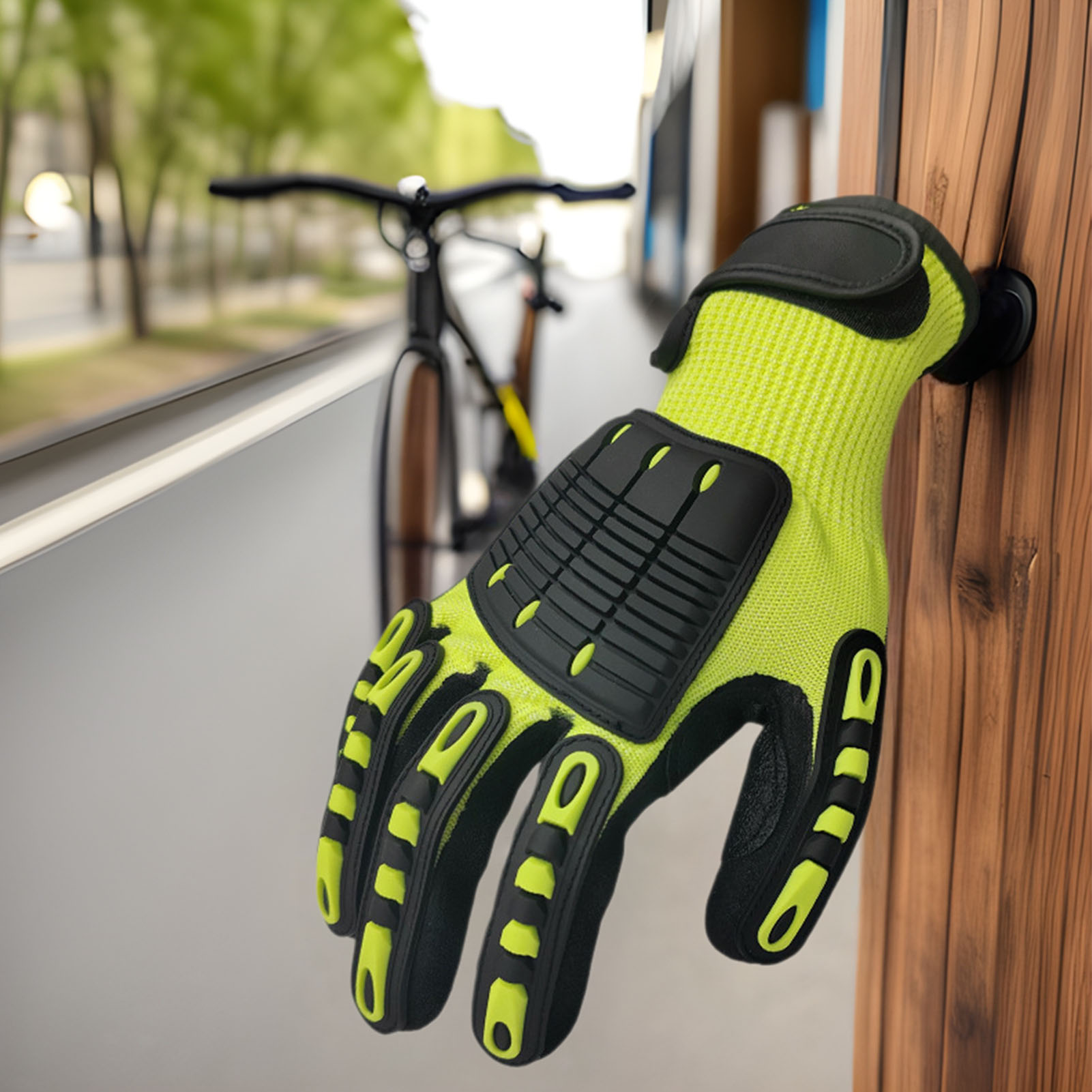 Work Glove Impact - Guantes de Seguridad para Trabajo, Resistentes